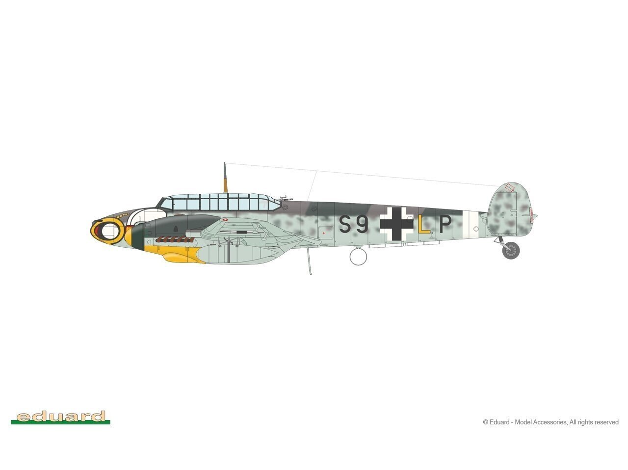 Eduard - Messerschmitt Bf 110G-2 Weekend edition, 1/72, 7468 hind ja info | Klotsid ja konstruktorid | kaup24.ee