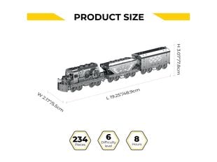 Metal Time - Metallistkonstruktorid Heavy Loco (mehaaniline), MT023 hind ja info | Klotsid ja konstruktorid | kaup24.ee