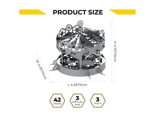 Конструктор Metal TimeRiding The Best Carousel (электрический), MT042 цена и информация | Конструкторы и кубики | kaup24.ee