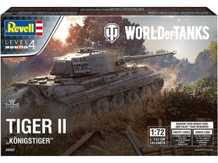 Revell - Tiger II Ausf. B "Königstiger" "World of Tanks", 1/72, 03503 hind ja info | Revell Lapsed ja imikud | kaup24.ee