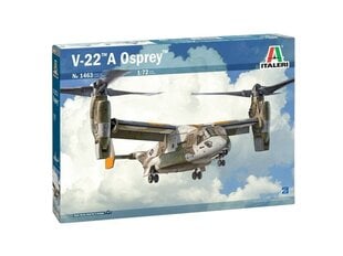 Italeri - V-22 A Osprey, 1/72, 1463 цена и информация | Конструкторы и кубики | kaup24.ee