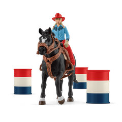 Женщина ковбой на лошади Schleich Farm World цена и информация | Развивающий мелкую моторику - кинетический песок KeyCraft NV215 (80 г) детям от 3+ лет, бежевый | kaup24.ee