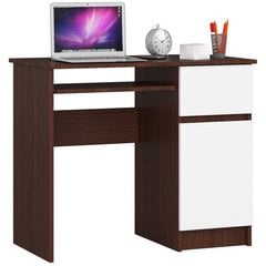 Письменный стол Piksel, белый/коричневый цена и информация | Компьютерные, письменные столы | kaup24.ee