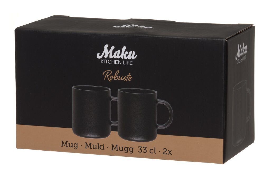 Maku Robuste tassid, 330 ml, 2 tk hind ja info | Klaasid, tassid ja kannud | kaup24.ee