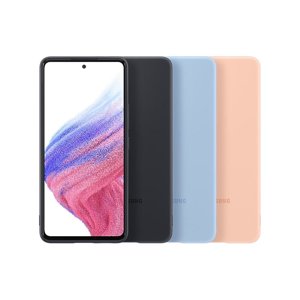 Telefoniümbris Silicone Case telefonile Samsung Galaxy A54, must цена и информация | Telefoni kaaned, ümbrised | kaup24.ee