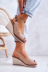 Naiste sandaalid Thallas, beežid hind ja info | Naiste sandaalid | kaup24.ee