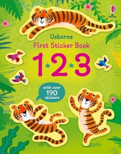 First Sticker Book 123 hind ja info | Väikelaste raamatud | kaup24.ee