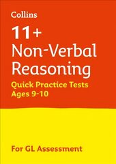 11plus Non-Verbal Reasoning Quick Practice Tests Age 9-10 (Year 5): For the 2023 Gl Assessment Tests цена и информация | Книги для подростков и молодежи | kaup24.ee