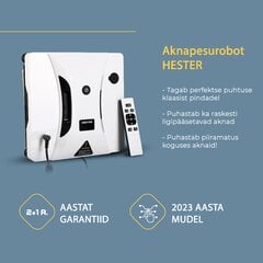 Aknapesurobot pihustussüsteemiga Hester M2 Pro цена и информация | Роботы для мытья окон, стеклоочистители | kaup24.ee