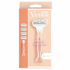 Venus Smooth Sensitiv e + 4 peaga pardel hind ja info | Raseerimisvahendid | kaup24.ee