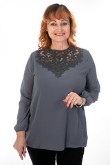 Блузка с кружевной кокеткой цена и информация | Женские блузки, рубашки | kaup24.ee