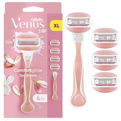 Raseerimiskomplekt naistele Gillette Venus ComfortGlide Spa Breeze, 4 tk. цена и информация | Косметика и средства для бритья | kaup24.ee