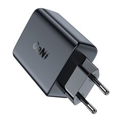 Vooluadapter Acefast 2 x USB-C QC4.0 PD (45W) - Must hind ja info | Mobiiltelefonide laadijad | kaup24.ee