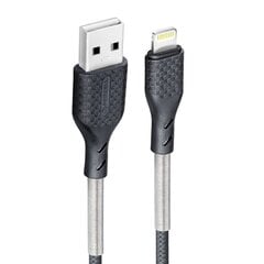 FORCELL Carbon cabel USB to Lightning 8-pin 2,4A CB-01A (1m) цена и информация | Кабели для телефонов | kaup24.ee