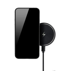 iPhone MagSafe juhtmevaba laadija 15W ja telefonihoidik autosse - Must цена и информация | Зарядные устройства для телефонов | kaup24.ee