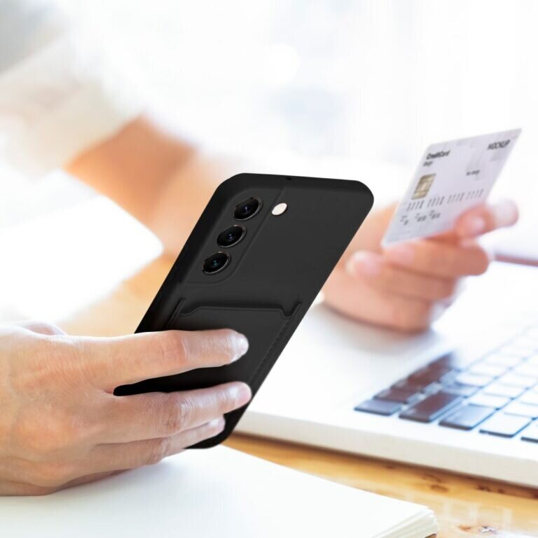 Samsung Galaxy S23 (6,1") Forcell Card ümbris - Must цена и информация | Telefoni kaaned, ümbrised | kaup24.ee