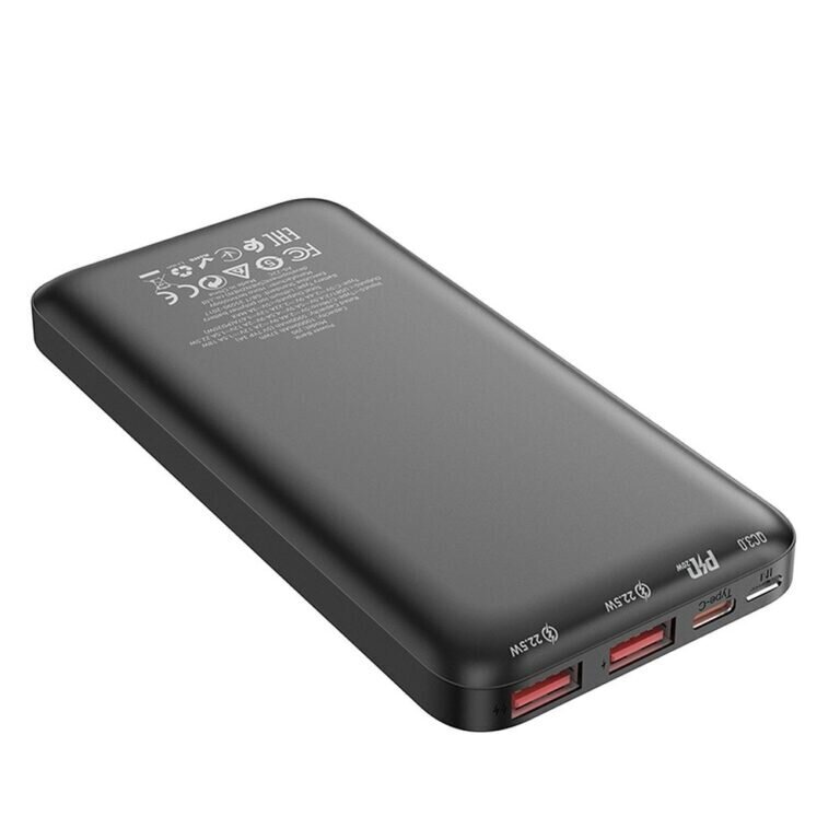 Hoco Akupank 10 000mAh LCD + cable + PD20W + QC3.0 J90 - Must цена и информация | Akupangad | kaup24.ee