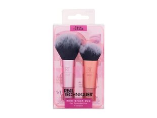 Набор кистей для макияжа Real Techniques Mini Brush Duo цена и информация | Кисти для макияжа, спонжи | kaup24.ee