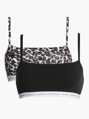 Rinnahoidjad CALVIN KLEIN Unlined 2 tk. Must 545661311 цена и информация | Бюстгальтеры | kaup24.ee