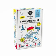 Набор бомбочек для ванны для детей Nailmatic Kids Bath Bomb Maker Paris, 2 шт. цена и информация | Масла, гели для душа | kaup24.ee