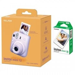 Fujifilm Instax Mini 12, Сиреневый Фиолетовый + Instax Mini (10 шт.) цена и информация | Фотоаппараты мгновенной печати | kaup24.ee