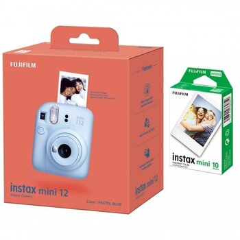 Fujifilm Instax Mini 12, Pastel Blue + Instax Mini (10 tk.) hind ja info | Kiirpildikaamerad | kaup24.ee
