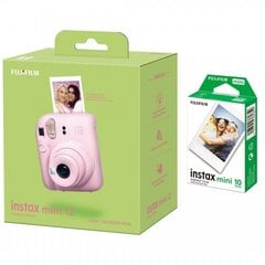 Fujifilm Instax Mini 12, Blossom Pink + Instax Mini (10 tk.) hind ja info | Kiirpildikaamerad | kaup24.ee