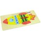 Set of Wooden Jigsaw Puzzles Rocket Numbers цена и информация | Pusled | kaup24.ee