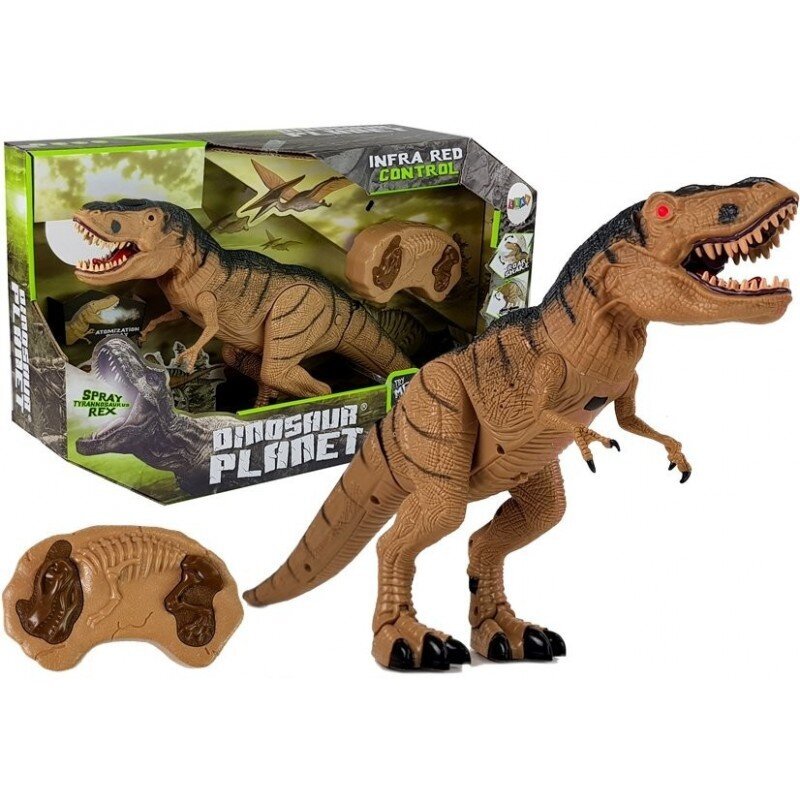 Dinosaur Tyrannosaurus Rex Remote Controlled R/C with Steam hind ja info | Poiste mänguasjad | kaup24.ee