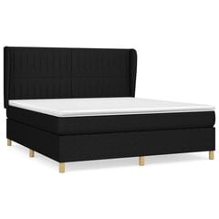 Кровать vidaXL, 160x200 см, черный цена и информация | Кровати | kaup24.ee