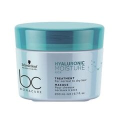 Niisutav juuksemask hüaluroonhappega Schwarzkopf BC Treatment Moisture Kick 200 ml цена и информация | Средства для укрепления волос | kaup24.ee