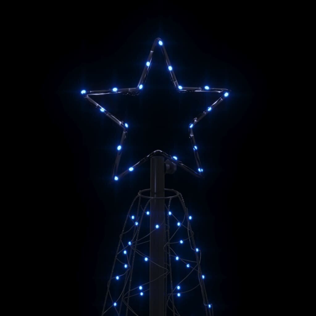 vidaXL koonusekujuline jõulupuu, sinine, 200 LEDi, 70 x 180 cm цена и информация | Jõulutuled | kaup24.ee