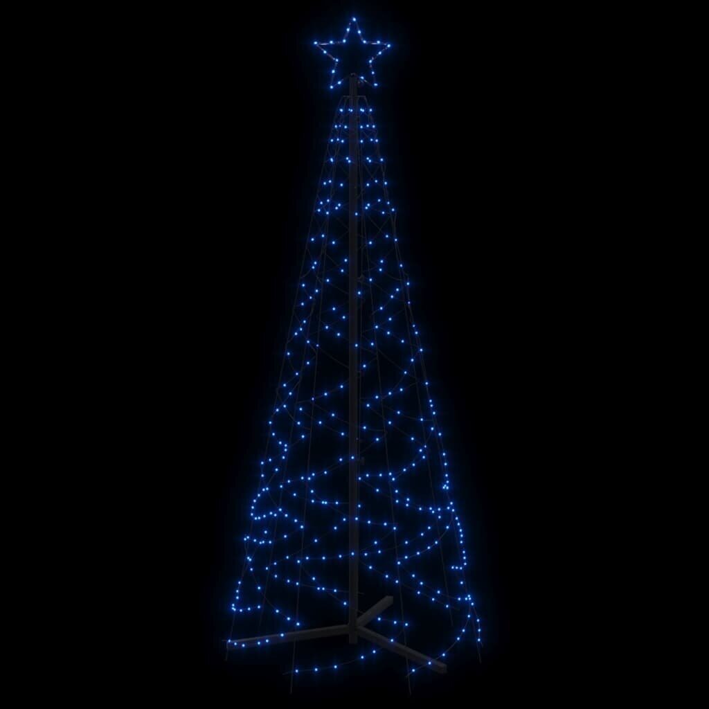 vidaXL koonusekujuline jõulupuu, sinine, 200 LEDi, 70 x 180 cm hind ja info | Jõulutuled | kaup24.ee
