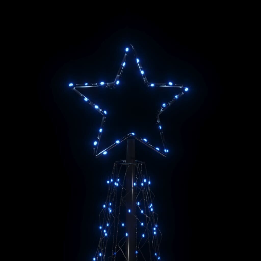 vidaXL koonusekujuline jõulupuu, sinine, 500 LEDi, 100 x 300 cm hind ja info | Jõulukaunistused | kaup24.ee