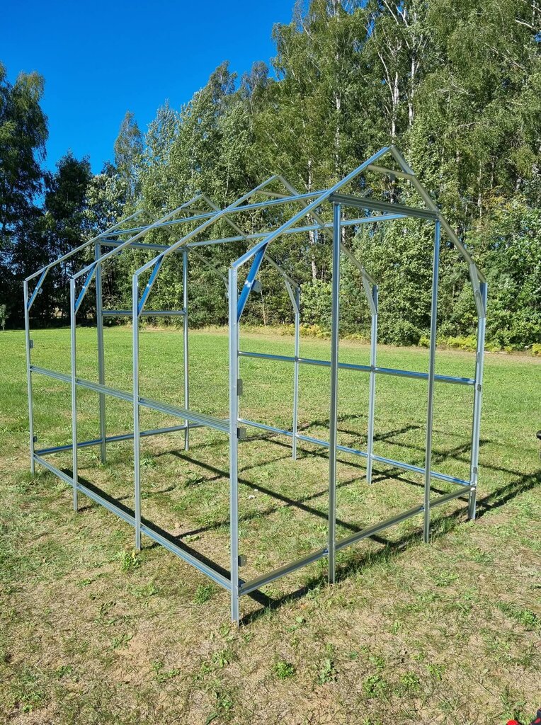 Kasvuhoone Klasika Bernard 2,35x8m (18,8m2) karkass ilma katteta hind ja info | Kasvuhooned | kaup24.ee