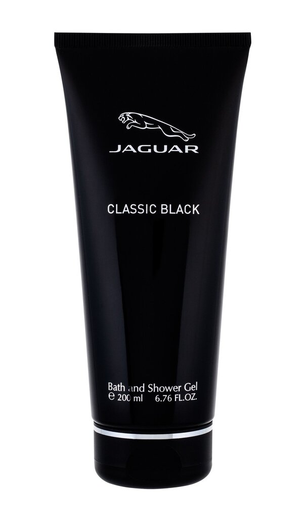 Meeste dušigeel Jaguar Classic Black meestele 200 ml цена и информация | Lõhnastatud kosmeetika meestele | kaup24.ee