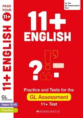 11plus English Practice and Test for the GL Assessment Ages 10-11 hind ja info | Noortekirjandus | kaup24.ee