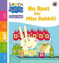 Learn with Peppa Phonics Level 3 Book 2 - No Rest for Miss Rabbit! (Phonics Reader) цена и информация | Книги для малышей | kaup24.ee