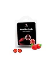 Secretplay Cosmetic 2 Brazilian balls strawberry hind ja info | Lubrikandid | kaup24.ee