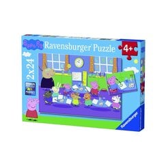 Pusle Ravensburger Peppa Pig (Põrsas Peppa) 2x24 tk цена и информация | Пазлы | kaup24.ee