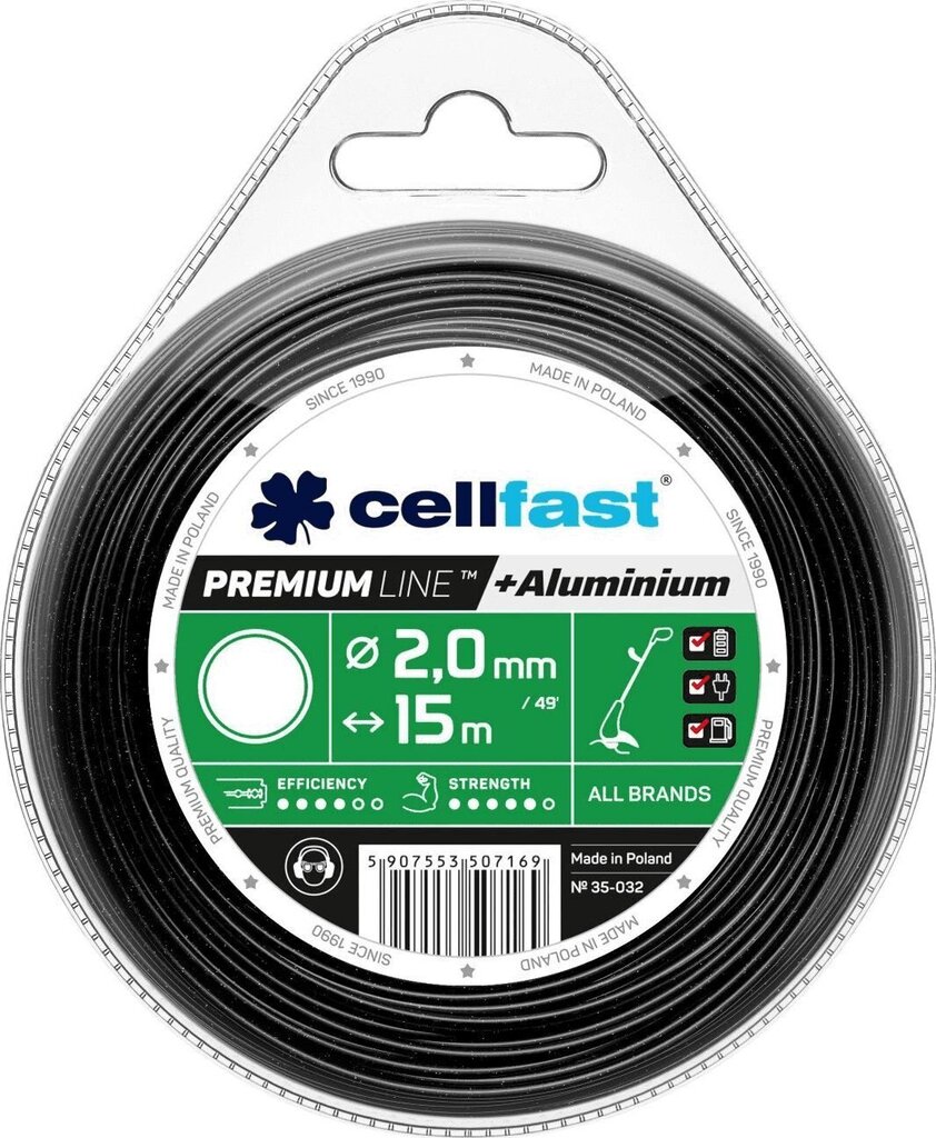 Lõikejõhv Cellfast Premium 35-032, 2,0mm x 15m hind ja info | Aiatööriistade lisatarvikud | kaup24.ee