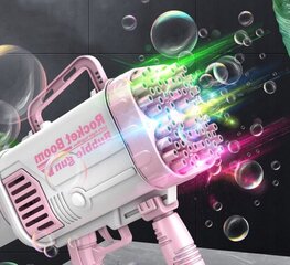 Ракета-пистолет - генератор мыльных пузырей с подсветкой цена и информация | Игрушки для песка, воды, пляжа | kaup24.ee