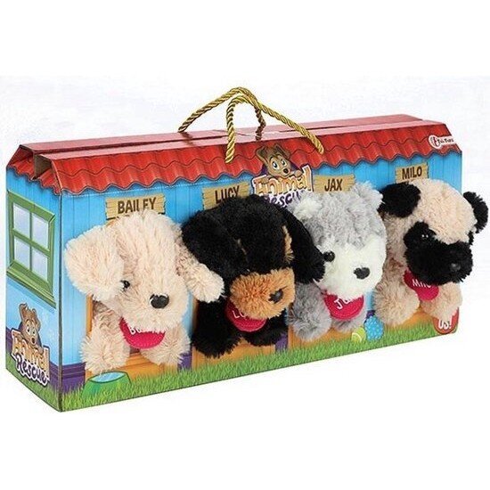 Plüüsist koerad, 4 tk hind ja info | Pehmed mänguasjad | kaup24.ee