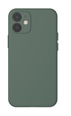 Baseus iPhone 12 case Liquid Silica Gel Dark green hind ja info | Telefoni kaaned, ümbrised | kaup24.ee