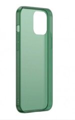 Baseus Frosted Glass Case Жесткий чехол с гибким каркасом для iPhone 12/12 Pro Темно-зеленый цена и информация | Чехлы для телефонов | kaup24.ee
