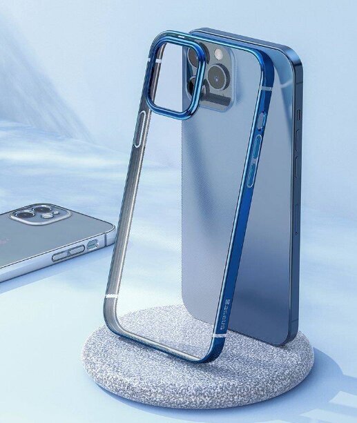 Silikoonümbris Baseus Shining Case (kukkumisvastane) sinine iPhone 12/12Pro jaoks hind ja info | Telefoni kaaned, ümbrised | kaup24.ee