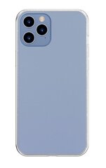 Baseus Frosted Glass Case Жесткий чехол с гибким каркасом для iPhone 12 Pro Max белый-прозрачный цена и информация | Чехлы для телефонов | kaup24.ee