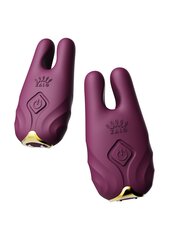 Zalo - Nave Wireless Vibrating Nipple Clamps Velvet Purple hind ja info | BDSM ja fetish | kaup24.ee