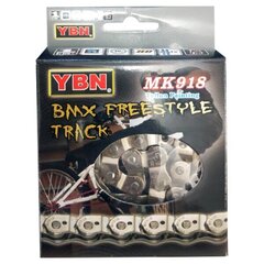 Цепь велосипедная 1/2 x 1/8, 112 звеньев, BMX, TRIAL, FREESTYLE, YBN MK918 (421) 0096 цена и информация | Другие запчасти для велосипеда | kaup24.ee