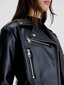 Naiste must jakk CALVIN KLEIN JEANS Faux Leather Crop Biker Black 560075353 цена и информация | Naiste joped ja parkad | kaup24.ee